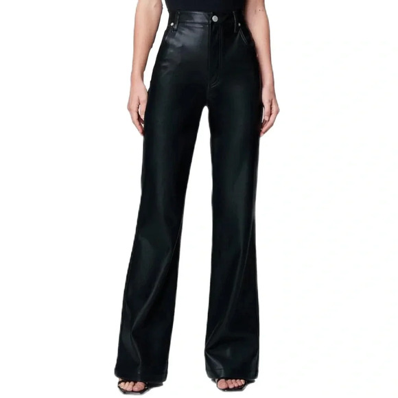 Blank NYC Pants - NWT BLANKNYC Women’s Franklin Leather High Rise Wide Leg Pants